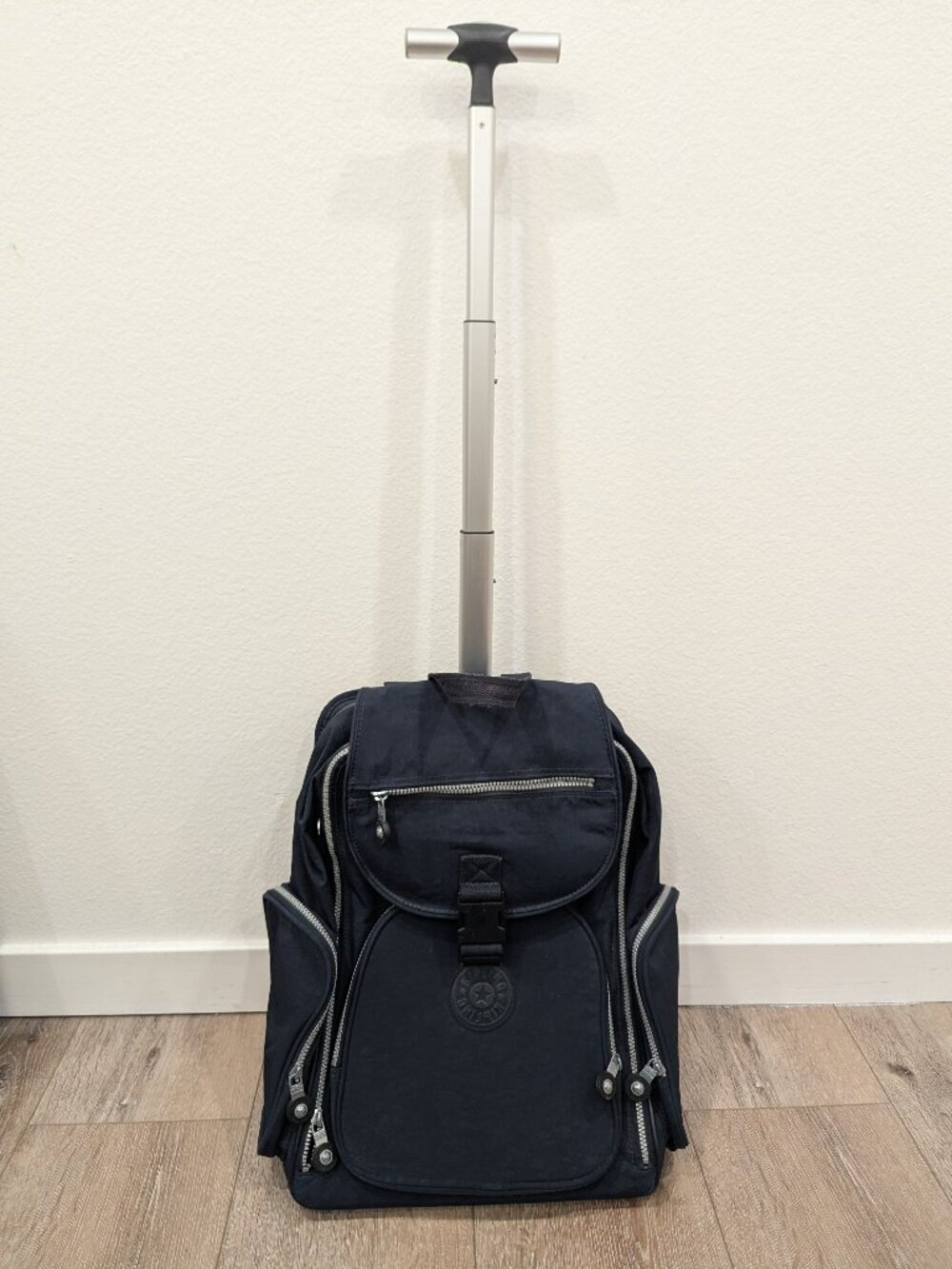 Kipling Alcatraz II (L) Rolling Wheeled Backpack-Navy Blue | Carry-On | Laptop